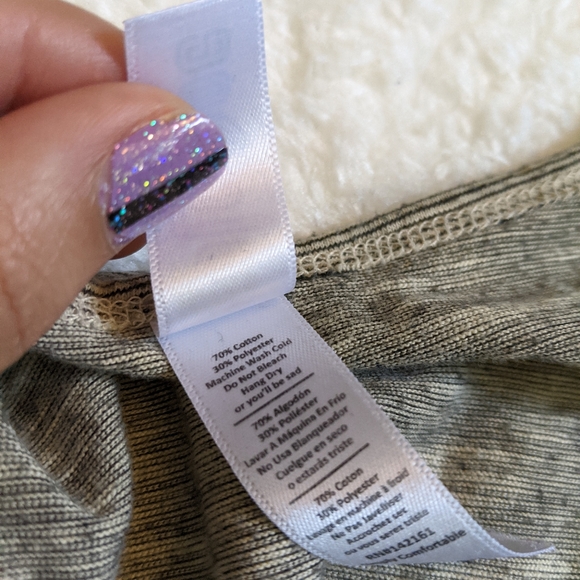 LuLaRoe Classic Tee Gray Heather/B&W SMALL - Picture 5 of 5